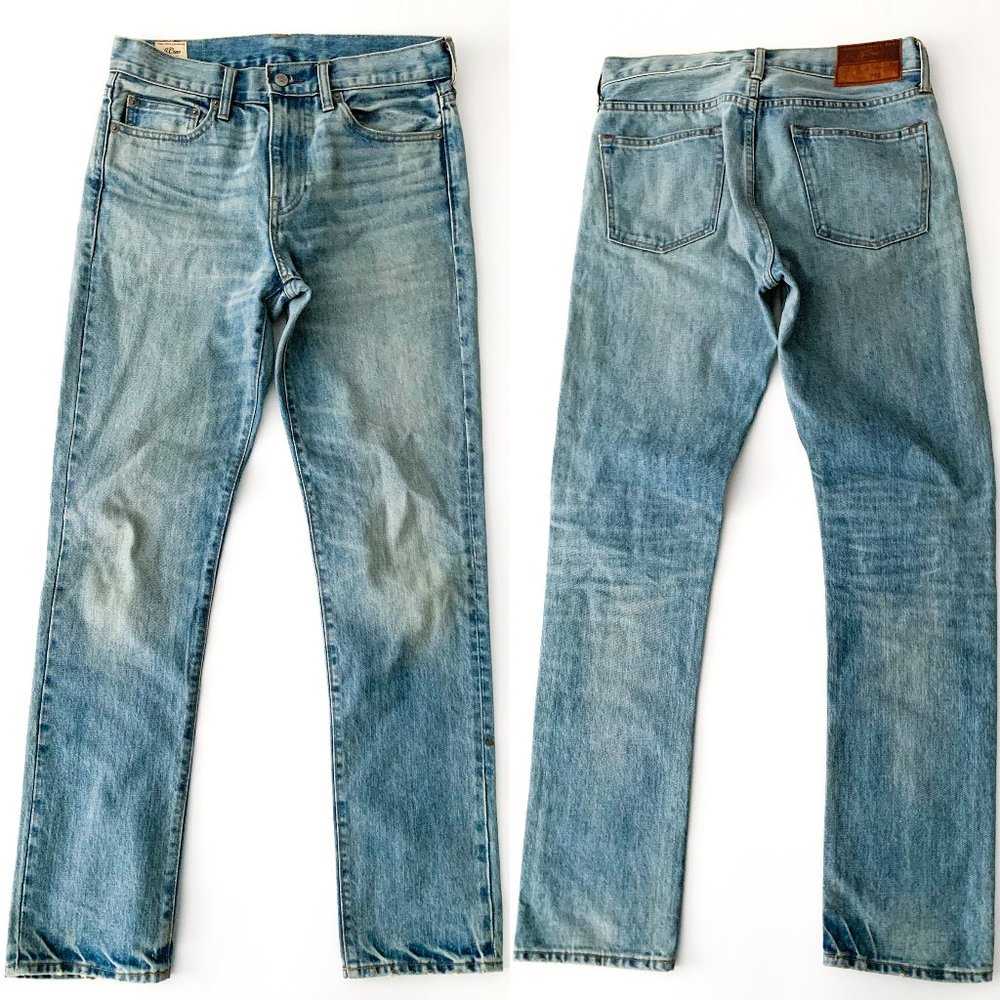 J. Crew 770 Slim Straight Light Selvedge Jeans 29